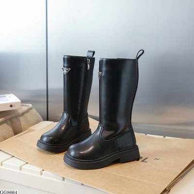 GG8664 BOOT ĐEN DA LỬNG BG