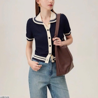 AM0509 ÁO LEN CỘC CỔ ĐỨC