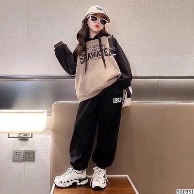 SG0351 BỘ HOODIE NỈ CHO BÉ DÒNG SZ ĐẠI