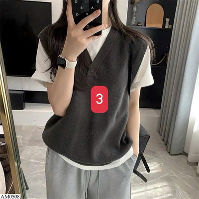 AM0508 ÁO GILE LEN CỔ V NỮ