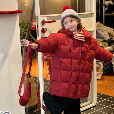 AG8987 ÁO KHOÁC PHAO DÁNG DÀI BG