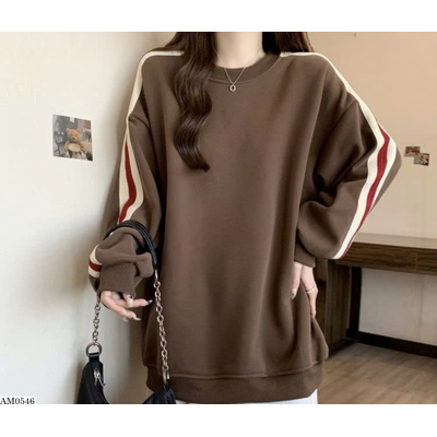 AM0546 ÁO SWEATER NỮ TAY SỌC SIÊU XINH FORM RỘNG