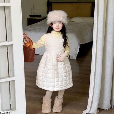 SG0380 SET ÁO GIỮ NHIỆT MIX VÁY SÁT NÁCH BG