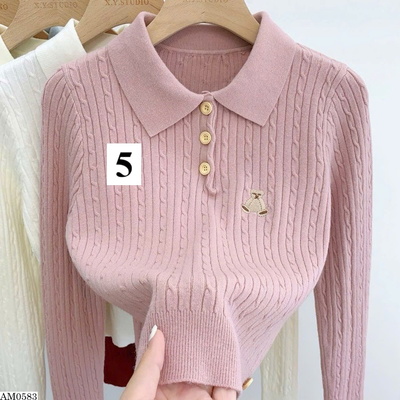 AM0583 ÁO LEN CỔ ĐỨC NỮ