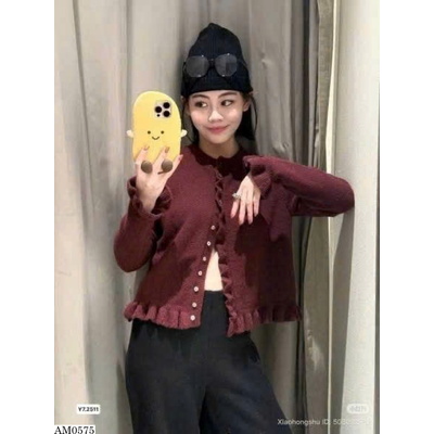 AM0575 ÁO LEN CARDIGAN TAY BÈO KASLEAD