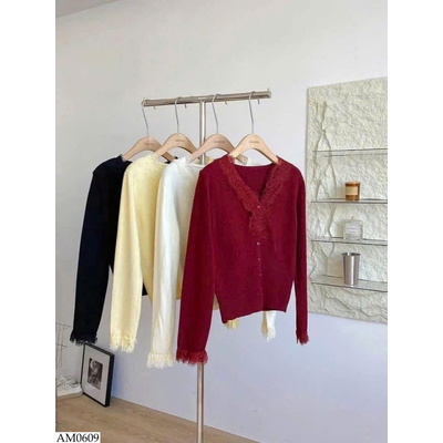 AM0609 ÁO LEN CARDIGAN CỔ V 