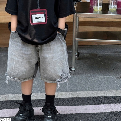 QT4937 QUẦN SHORT JEANS LOANG MÀU BT