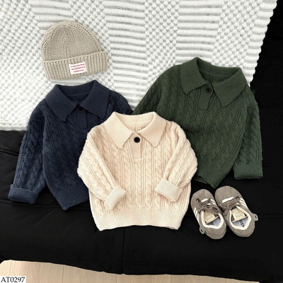 AT0297 ÁO LEN CỔ POLO CHO BT