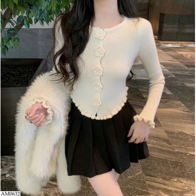 AM0632 ÁO CARDIGAN HOA NỔI NỮ TÍNH