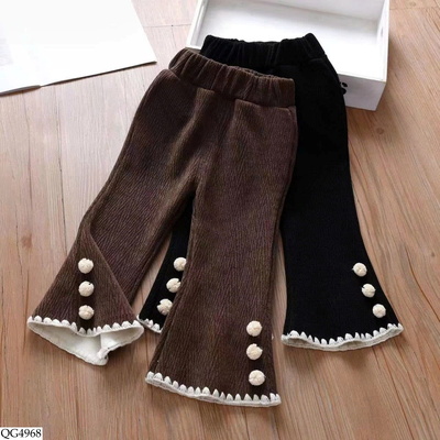 QG4968 QUẦN ỐNG LOE VIỀN LEN