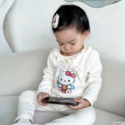 SG0472 BỘ MẶC NHÀ HÌNH KITTY CHO BÉ