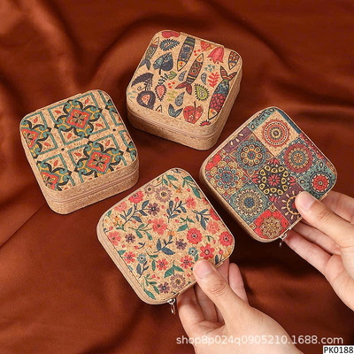 PK0188 HỘP ĐỰNG TRANG SỨC HỌA TIẾT VINTAGE