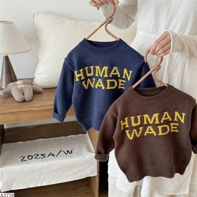 A3779 ÁO LEN IN CHỮ HUMAN CHO BÉ