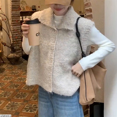 AM0694 ÁO LEN CỔ CAO SÁT NÁCH NỮ