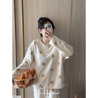 SM4217 BỘ NGỦ LÔNG CUTE CHO NỮ 