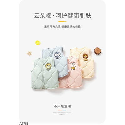 A3781 ÁO GILE TRẦN BÔNG SZ NHÍ