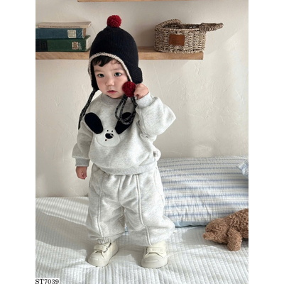 ST7039 BỘ NỈ LÓT LÔNG HÌNH CÚN BT