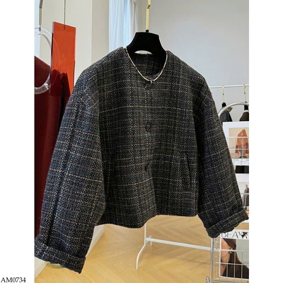 AM0734 ÁO KHOÁC DẠ TWEED CHO NỮ