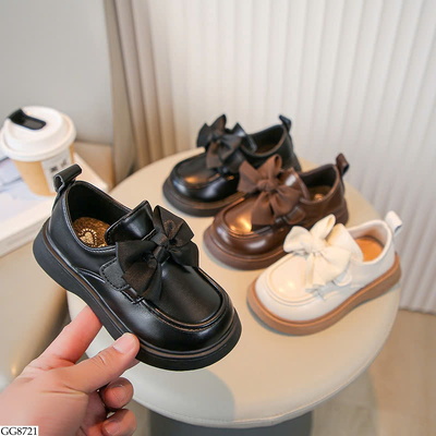GG8721 GIÀY LOAFER NƠ TO CHO BÉ GÁI