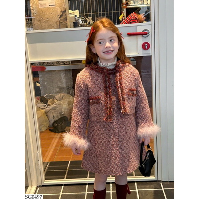 SG0497 SET DẠ PHỐI TAY LÔNG BG