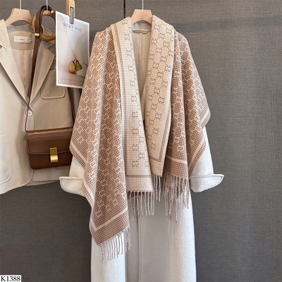 K1388 KHĂN QUÀNG CỔ HOẠ TIẾT