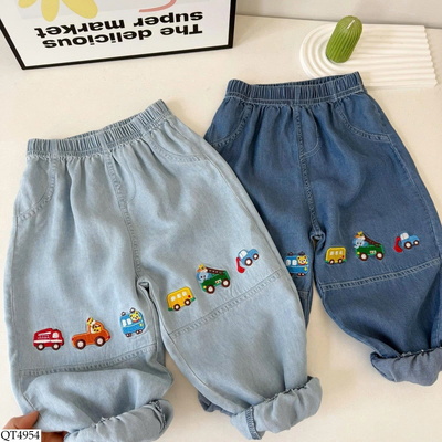 QT4954 QUẦN JEAN Ô TÔ CHO BÉ