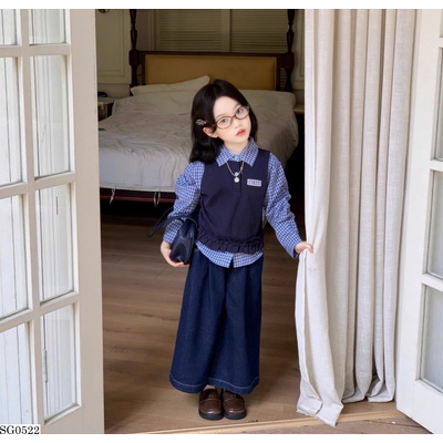 SG0522 SET ÁO 2 MẢNH PHỐI QUẦN JEANS BG