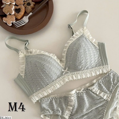 DL3641 BỘ ĐỒ LÓT REN NƠ CHO NỮ