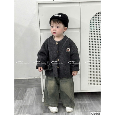 AT0368 ÁO LEN HÌNH GẤU CHO BÉ