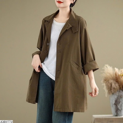 AM0772 ÁO GIÓ DÁNG VỪA NỮ XUÂN THU