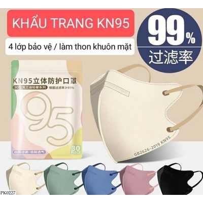 PK0227 SET 100 KHẨU TRANG KN95 NỘI ĐỊA TRUNG
