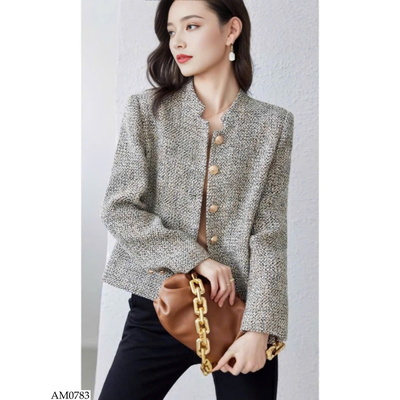 AM0783 ÁO KHOÁC DẠ TWEED CHO NỮ