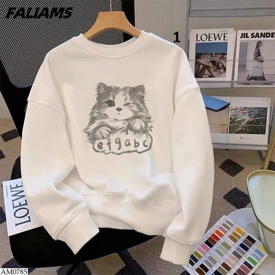 AM0785 ÁO NỈ MÈO FALIAMS NAM NỮ