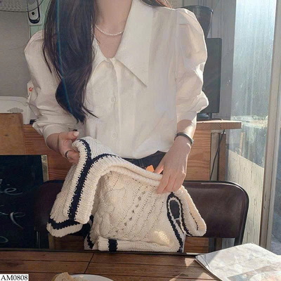 AM0808 ÁO SƠ MI TAY BỒNG CHO NỮ 