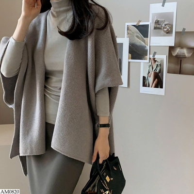 AM0820 ÁO KHOÁC LEN CHOÀNG DÁNG RỘNG