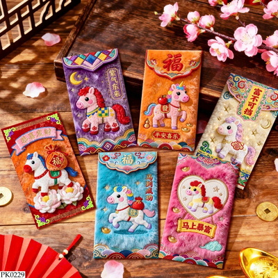 PK0229 SET 60C LÌ XÌ NGỰA