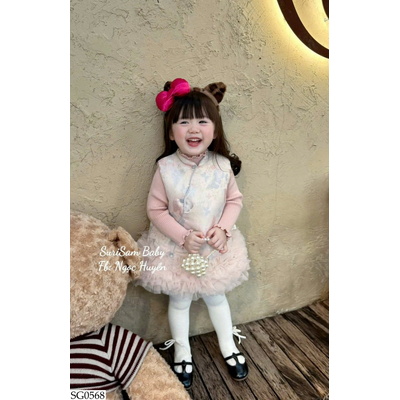 SG0568 SET ÁO LEN MIX VÁY BƯỚM TUTU BG