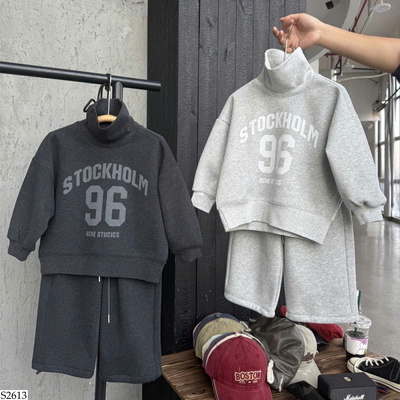 S2613 BỘ NỈ THỂ THAO SỐ 96 CHO BÉ