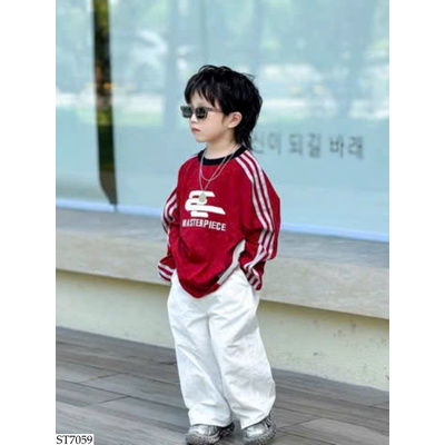 ST7059 SET ÁO THUN MIX QUẦN SUÔNG TRẮNG BT