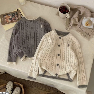 AG9098 ÁO LEN CARDIGAN THÊU NGỰA