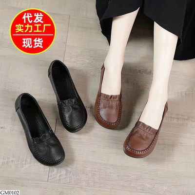 GM0102 GIÀY LƯỜI DA CHO NỮ