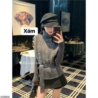 AM0826 ÁO GILE LEN CỔ LỌ CHO NỮ