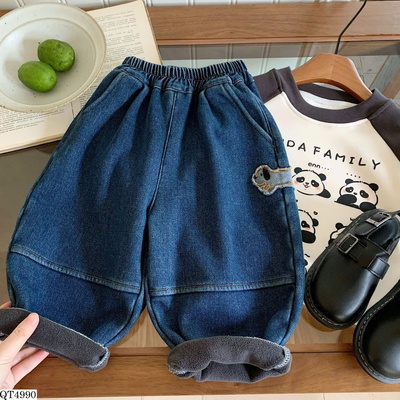 QT4990 QUẦN JEANS LÓT LÔNG  BT