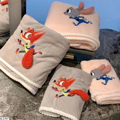 K1397 SET 2 KHĂN THỎ-CÁO