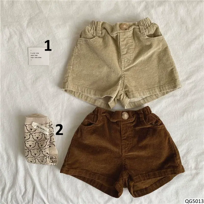QG5013 QUẦN SHORT NHUNG CHO BÉ