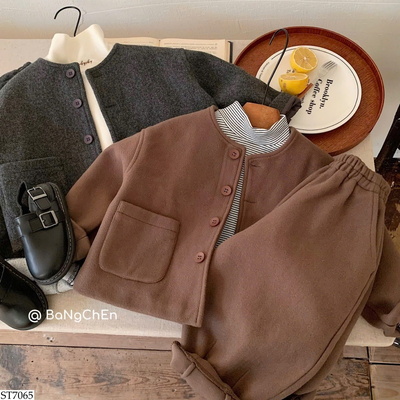 ST7065 BỘ ÁO KHOÁC CHO BÉ