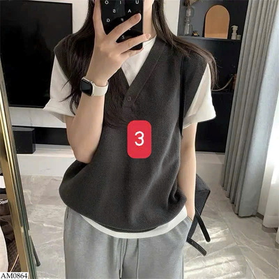 AM0864 ÁO GILE LEN CỔ V NỮ
