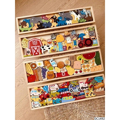 DC1492 BỘ XẾP HÌNH GỖ CHO BÉ