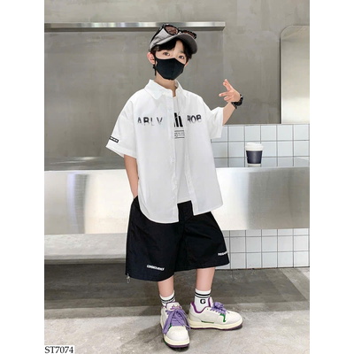 ST7074 SET SƠ MI CỘC TAY BT