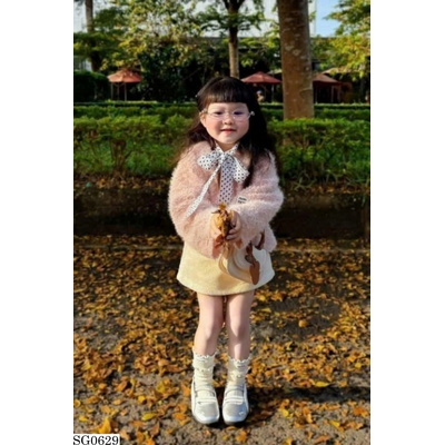 SG0629 SET ÁO KHOÁC LÔNG PHỐI CHÂN VÁY NGẮN BG